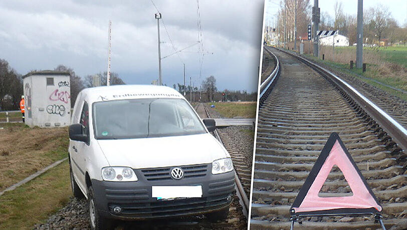 Geistesgegenwärtig sicherte der Unfall-Fahrer die Unfallstelle ab. Geistesgegenwärtig sicherte der Unfall-Fahrer die Unfallstelle ab.