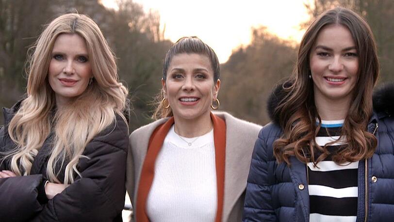 Mirja du Mont, Panagiota Petridou und Renata Lusin (v.l.) werden im TV dekorieren.