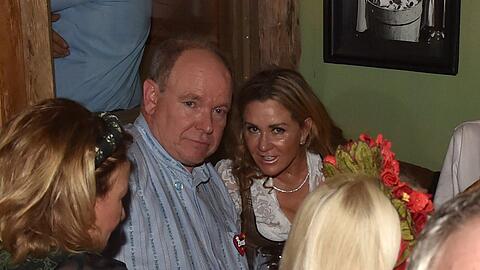 Fürst Albert von Monaco in Käfers Wiesn-Schänke.