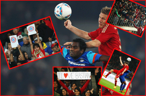Bayern München hat das Testspiel gegen die Nationalmannschaft von Indien leicht und locker mit 4:0 (4:0) gewonnen. Gomez, Schweinsteiger und Müller trafen für die Münchner. Die Bilder vom Spiel!