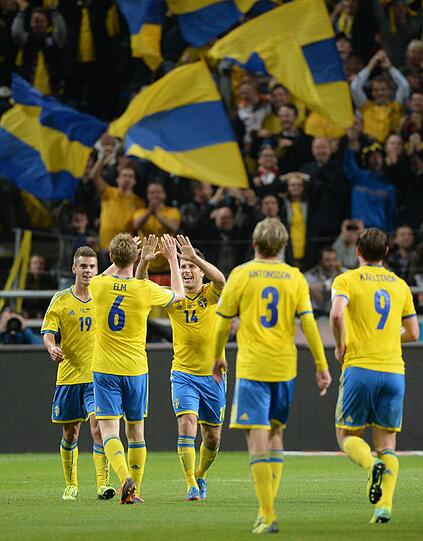 Schweden ist in der deutschen Gruppe Zweiter und steht somit auch in der Relegation.