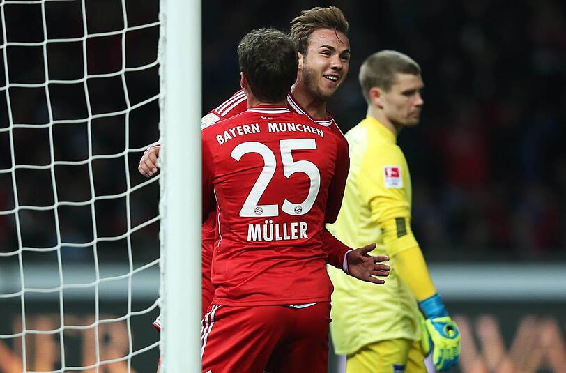 Thomas Müller: Note 2. Meister des Wurschtelns. Als Sturmspitze neben Robben aufgeboten. Immer in Zweikämpfe verstrickt, mit Lattenpech (37.). Bereitete das 1:0 vor.