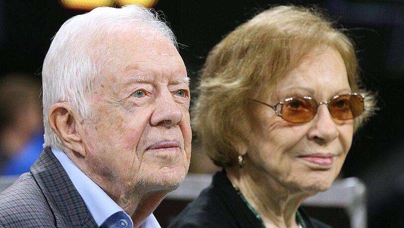 Rosalynn Carter bei einem gemeinsamen Auftritt mit ihrem Ehemann Jimmy Carter.