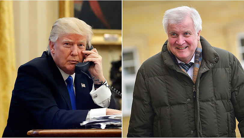 Kritik von allen Seiten: Nach dem Lob für US-Präsident Donald Trump (l.) wird Bayerns Ministerpräsident Horst Seehofer stark kritisiert. Kritik von allen Seiten: Nach dem Lob für US-Präsident Donald Trump (l.) wird Bayerns Ministerpräsident Horst Seehofer stark kritisiert.