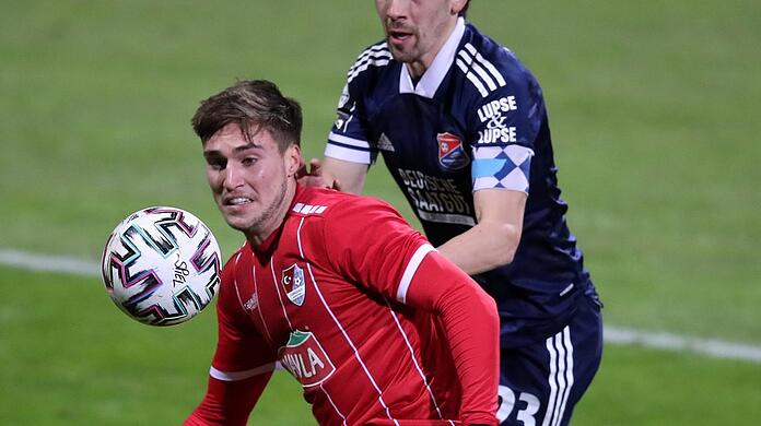Aufstieg in die 2. Liga: Kilian Fischer (l.).