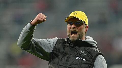 Klopp-Jubel als BVB-Coach in der Münchner Arena. (Archivbild) Klopp-Jubel als BVB-Coach in der Münchner Arena. (Archivbild)