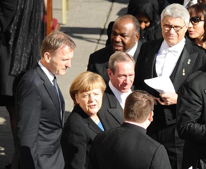Bundeskanzlerin Angela Merkel vertrat das offizielle Deutschland