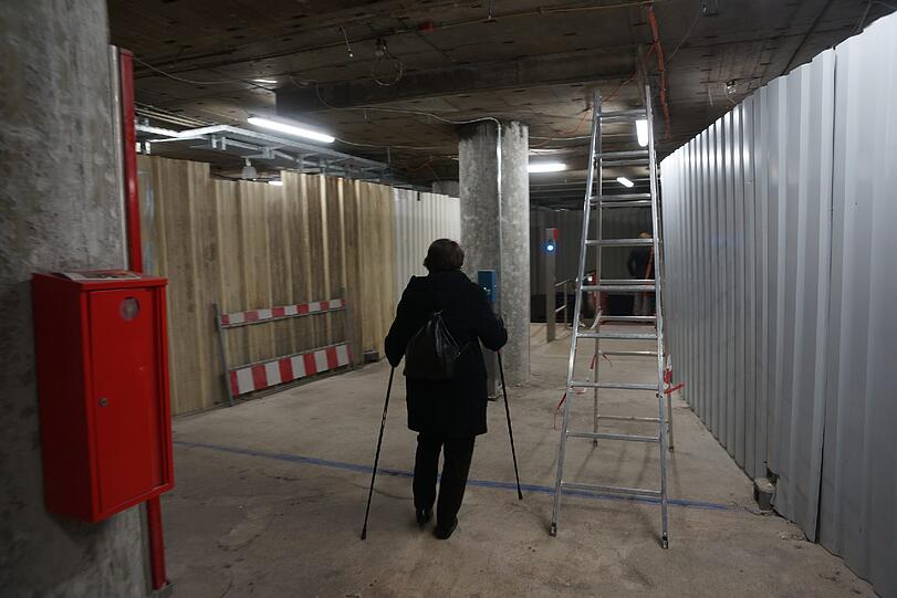 Auch bei der S-Bahn geht der Umbau im Zwischengeschoss weiter.