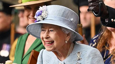 Queen Elizabeth II. am Montag im schottischen Edinburgh.