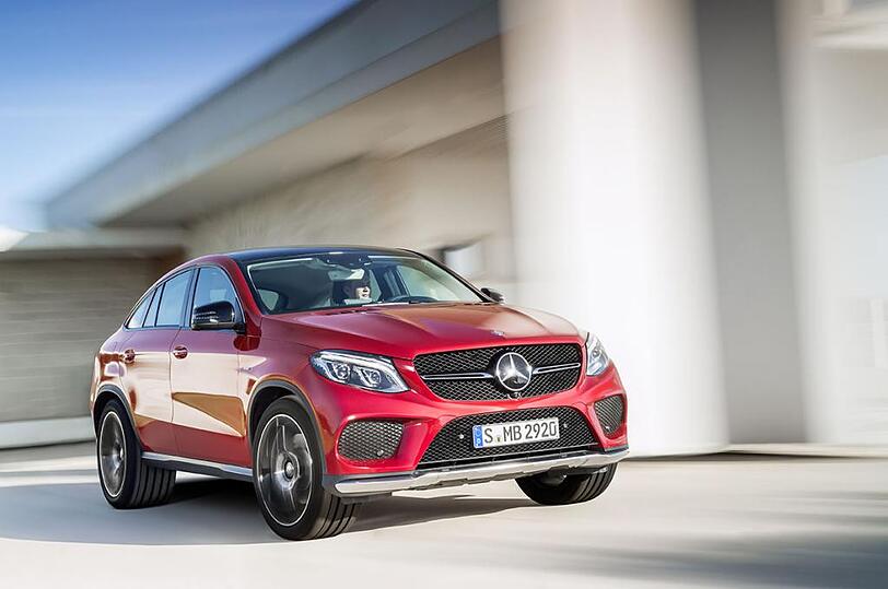 Starker Auftritt: Das neue Mercedes GLE Coupé wirkt trotz aller Masse sehr elegant.