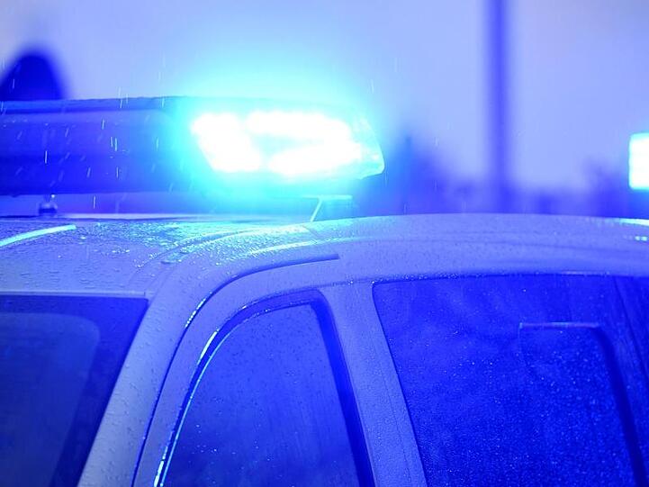 Ein Polizeiwagen mit eingeschaltetem Blaulicht. Foto: Carsten Rehder/dpa/Archivbild