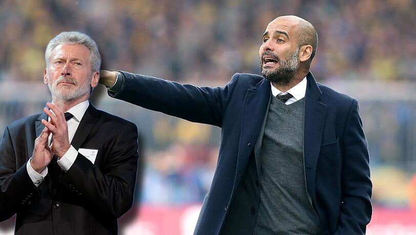 Bayern-Trainer Pep Guardiola hat laut Paul Breitner (links) alles richtig gemacht. Bayern-Trainer Pep Guardiola hat laut Paul Breitner (links) alles richtig gemacht.