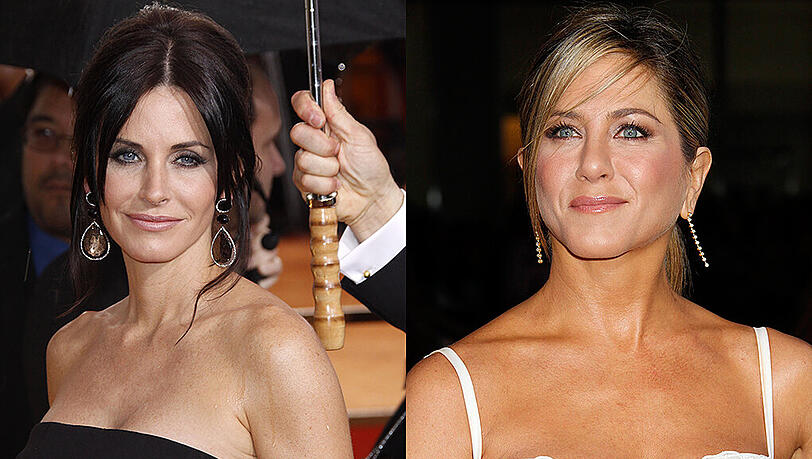 "Friends"-Kolleginnen Courteney Cox und Jennifer Ansiton waren beide mit... "Friends"-Kolleginnen Courteney Cox und Jennifer Ansiton waren beide mit...