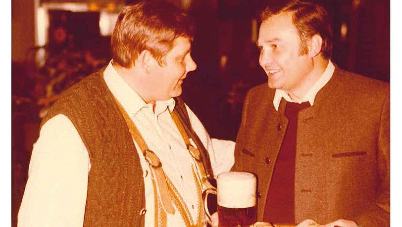 Heinz Sch&ouml;niger und Leonhard Salleck 1982.