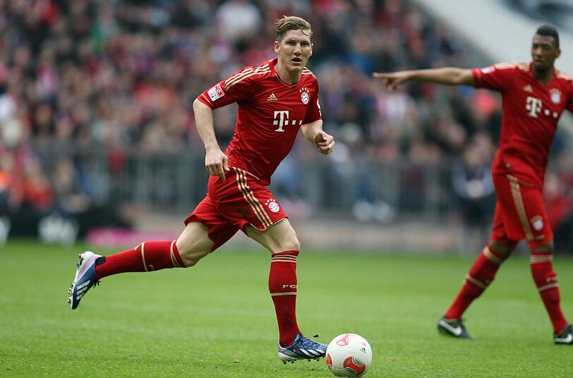 Bastian Schweinsteiger: 23 Bundesliga-Spiele, fünf Tore - so seine Bilanz 2012/13. In der Champions League: 7 Einsätze, zwei Treffer.