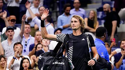 Alexander Zverev ist bei den US Open an Carlos Alcaraz gescheitert.