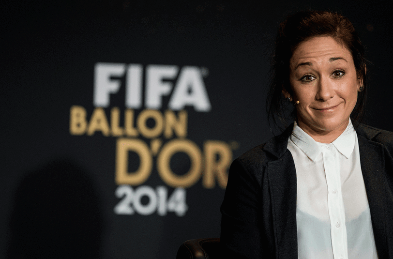 Nadine Keßler vom Champions-League-Sieger VfL Wolfsburg ist Weltfußballerin 2014.