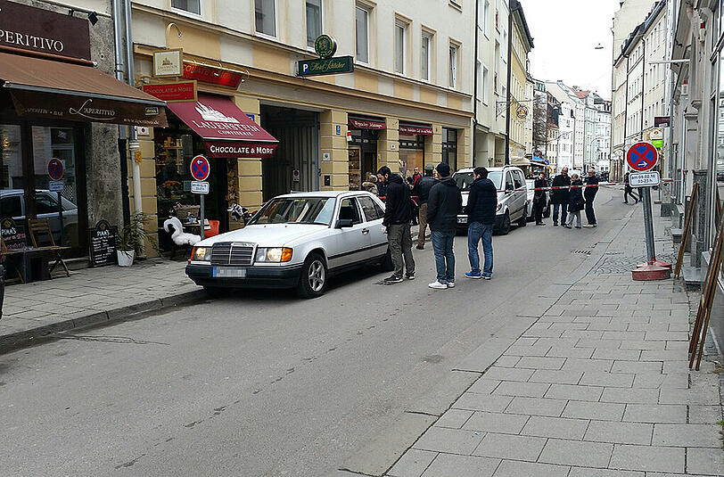 Das Fluchtfahrzeug der Täter.