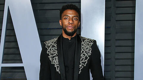 Chadwick Boseman im Jahr 2018 bei der Vanity Fair Oscar Party.