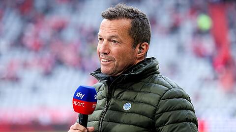 Der TV Experte und ehemalige Fußballprofi Lothar Matthäus spricht.