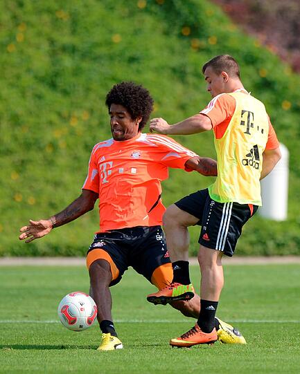 Die Bayern beim Morgentraining an Tag 3 in Doha.