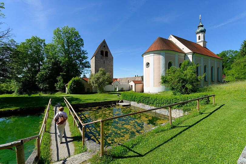 Das historische Brunnenhaus in Wessobrunn.