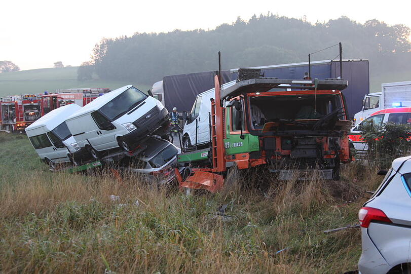 Bilder vom Unfallort.