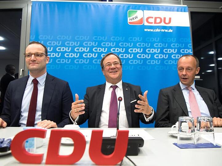 Einer von ihnen könnte der nächste Bundeskanzler werden: die CDU-Politiker Jens Spahn (l-r), Armin Laschet und Friedrich Merz.