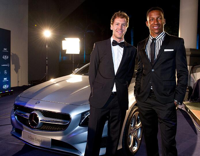 Sebastian Vettel und Raphael Holzdeppe