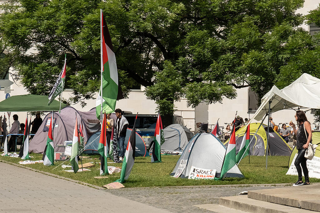 Mnchen: Das Palstina-Camp an der Uni muss umziehen | Abendzeitung Mnchen