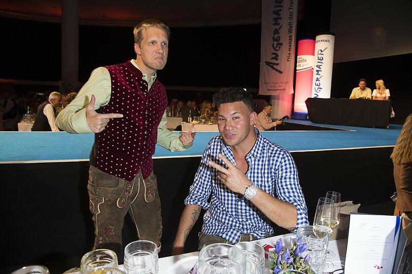 Versuchte sich als Rapper: Oliver Pocher (l.) und Hip-Hop-Star Prince Kay One