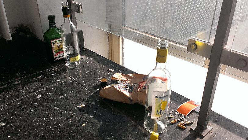 Und hier hatte jemand eine gute Party.