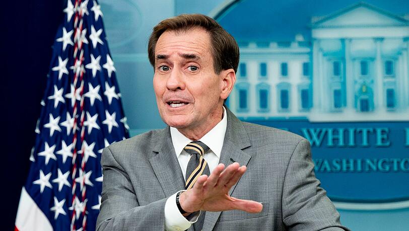 John Kirby, Kommunikationsdirektor des Nationalen Sicherheitsrates, äußert sich zum Einsatz iranischer Drohnen auf russischer Seite im Krieg gegen die Ukraine. (Archivbild)