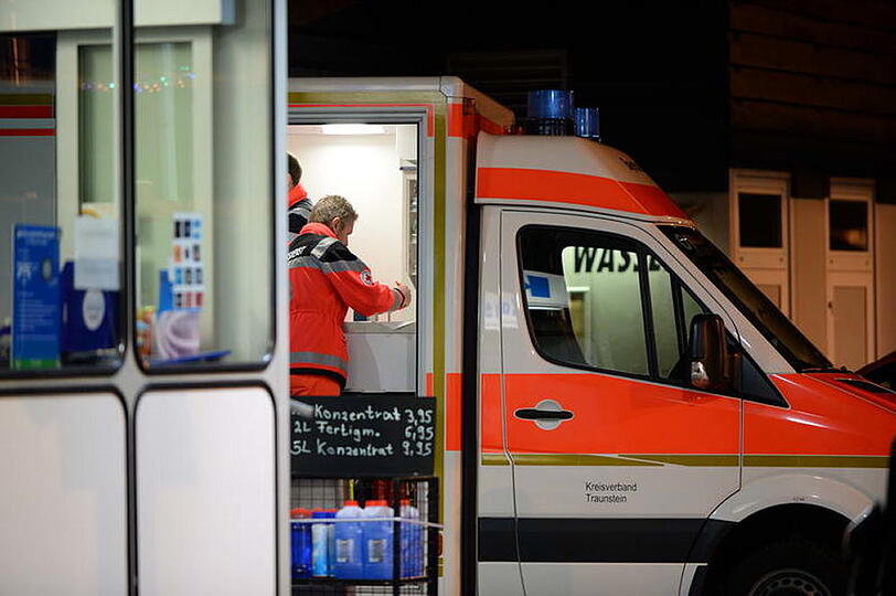 Versuchter Raubüberfall in Traunstein. Die Bilder vom Tatort.