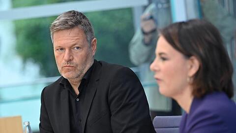 Die Bundesvorsitzenden von Bündnis 90/Die Grünen: Annalena Baerbock und Robert Habeck.