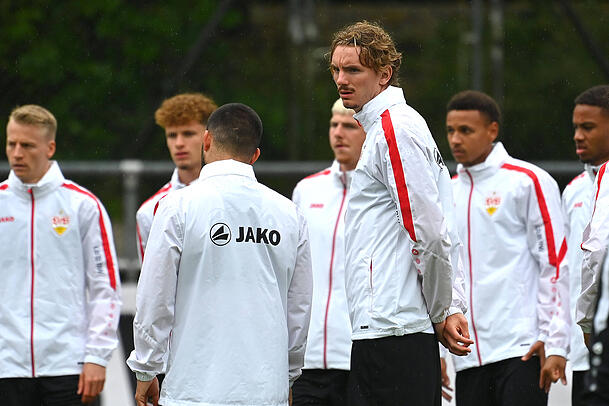 Wieder zurück beim VfB Stuttgart: Nick Woltemade. Wieder zurück beim VfB Stuttgart: Nick Woltemade.