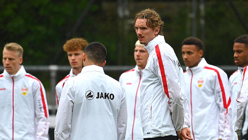Wieder zurück beim VfB Stuttgart: Nick Woltemade. Wieder zurück beim VfB Stuttgart: Nick Woltemade.