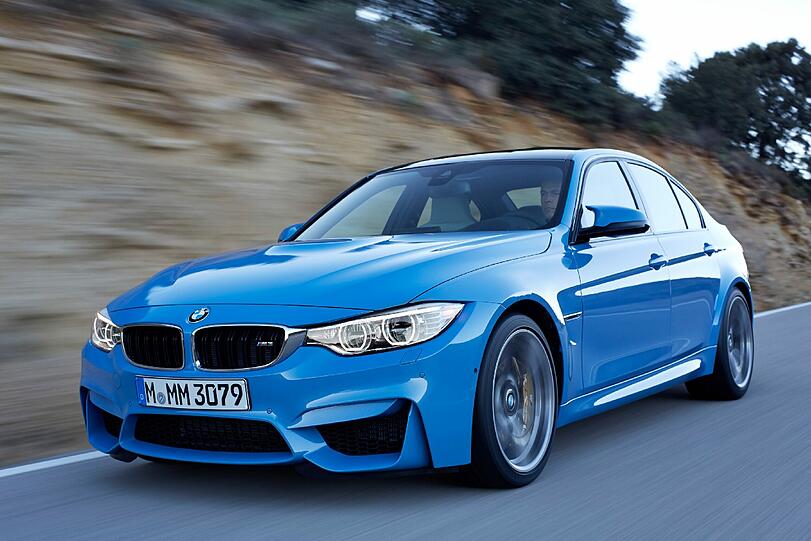 Munteres Kerlchen: Die neuen M3 Limousine kommt alltagstauglich mit vier Türen angefahren. Und mit knackigen 431 PS für maximal 280 Sachen.