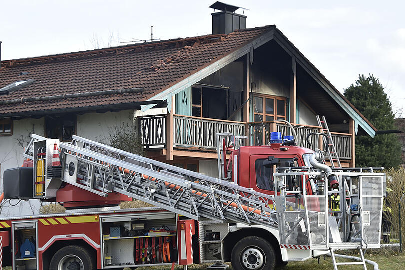 In Aufhausen kam es am Dienstag zu einem Brand eines Wohnhauses.