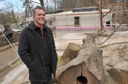 Kein Besucher weiß, dass die Höhle im Inneren, in die sich die Tiere auch im Winter zurückziehen, nur ein dunkler, kleiner, gekachelter, langweiliger Raum ist. &bdquo;Nicht mehr haltbar&ldquo;, befindet Zoo-Chef Dag Encke. Das neue Haus ist großzügig und hell. Das Gebäude soll sich durch Pflanzen ins Gelände integrieren. Kosten: 500.000 Euro. Eröffnung im Juli.
