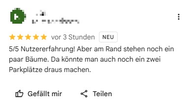 Immerhin 5 von 5 Sternen gab dieser Nutzer. Immerhin 5 von 5 Sternen gab dieser Nutzer.