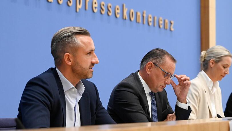 Die AfD um Spitzenkandidat Ulrich Siegmund (l.) wurde am Sonntag st&auml;rkste Kraft in Sachsen-Anhalt.