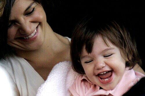 Katie Holmes mit Töchterchen Suri