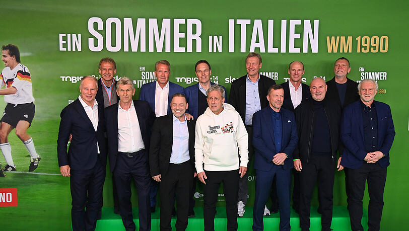 Legend&auml;r! Die Weltmeister von 1990 auf der Premiere von "Ein Sommer in Italien".