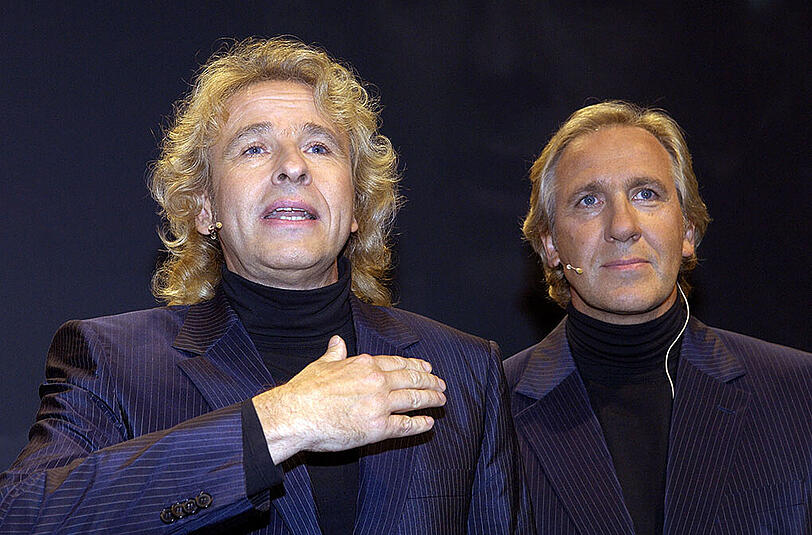 Der Fernsehmoderator Thomas mit seinem Bruder Christoph Gottschalk.