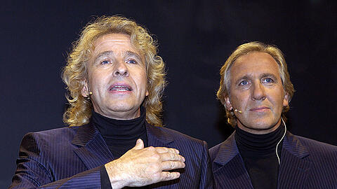 Der Fernsehmoderator Thomas mit seinem Bruder Christoph Gottschalk.