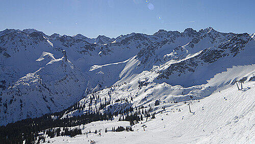Das Skigebiet Fellhorn im Allgäu. Das Skigebiet Fellhorn im Allgäu.