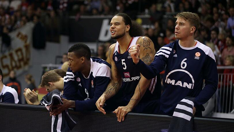 Die Bayern-Stars Deon Thompson, Chevon Troutman und Steffen Hamann (von links). Die Bayern-Stars Deon Thompson, Chevon Troutman und Steffen Hamann (von links).