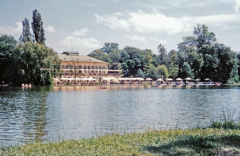 Um 1955: So hat das alte Seehaus (erbaut in den 30er Jahren) ausgesehen, das 1982-85 durch einen Neubau ersetzt worden ist.
