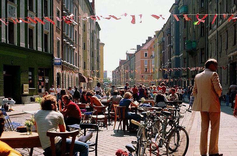 Tradition: So feierte das Viertel schon im Jahr 1983.